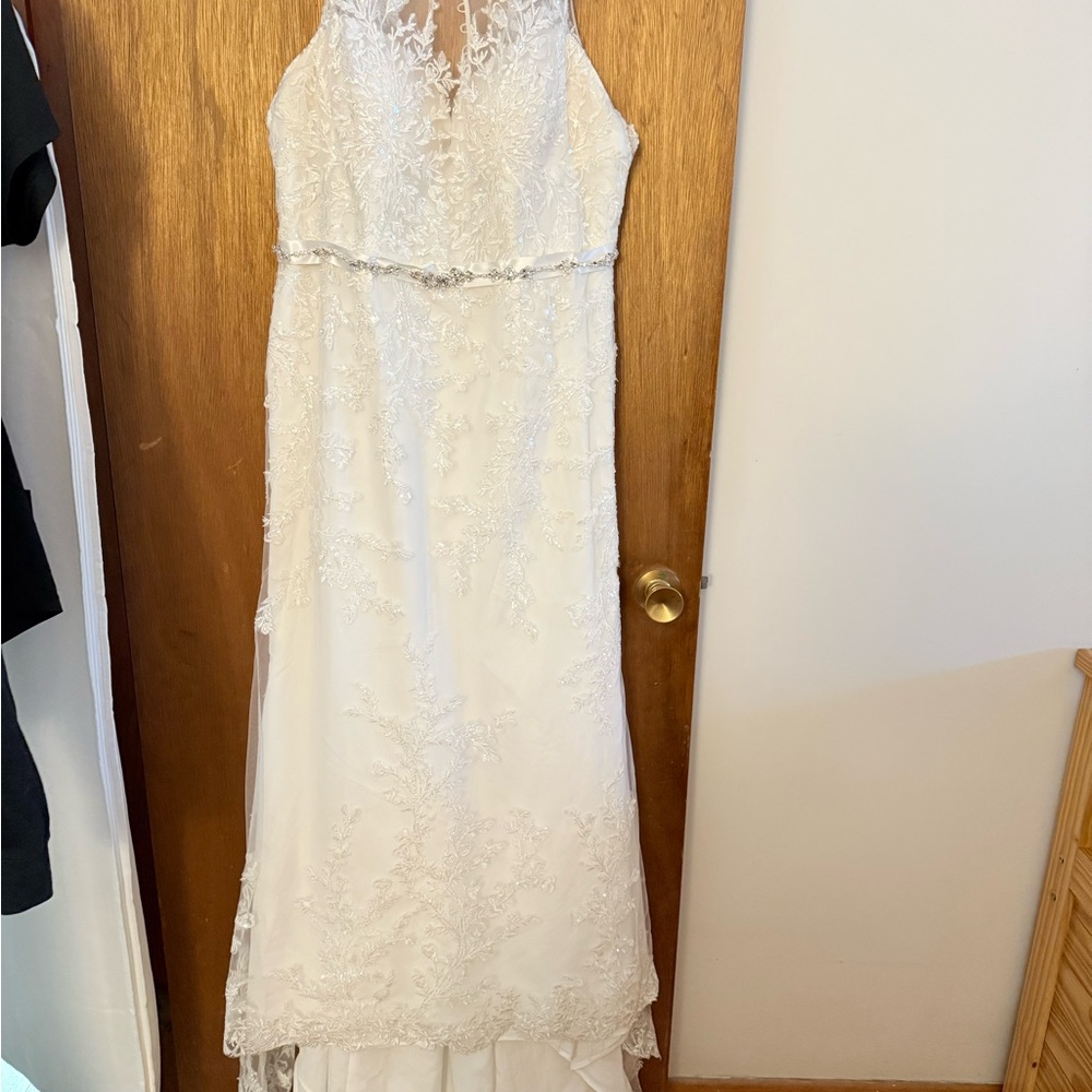 Elegant White Lace Gown